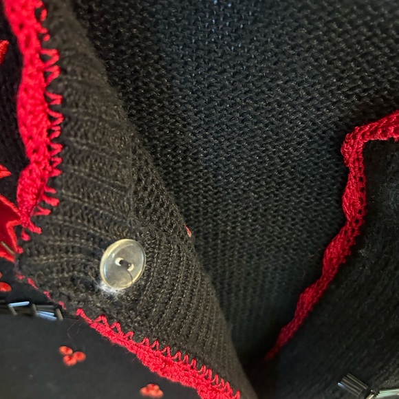 Cottagecore Victoria Harbour Crochet Embroidered Fall Leaves Sweater Cardigan S - Picture 6 of 9